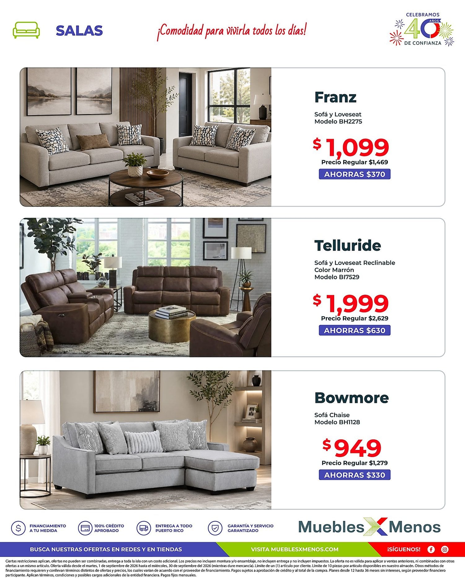 Muebles X Menos